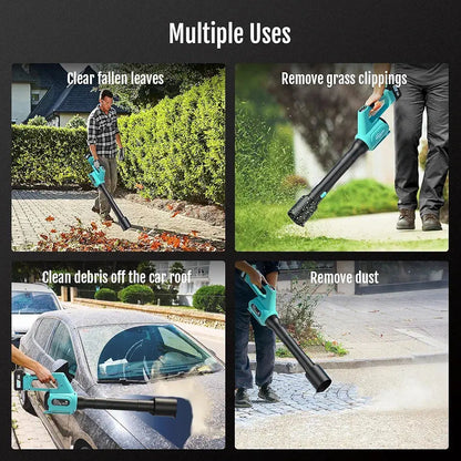 Electric Cordless Leaf Blower with Battery and Charger, 5-Speed + Turbo Mode, 4.0Ah Lightweight Battery Powered Powerful Blower for Blowing Leaves, Patio Cleaning, Blowers for Lawn Care
