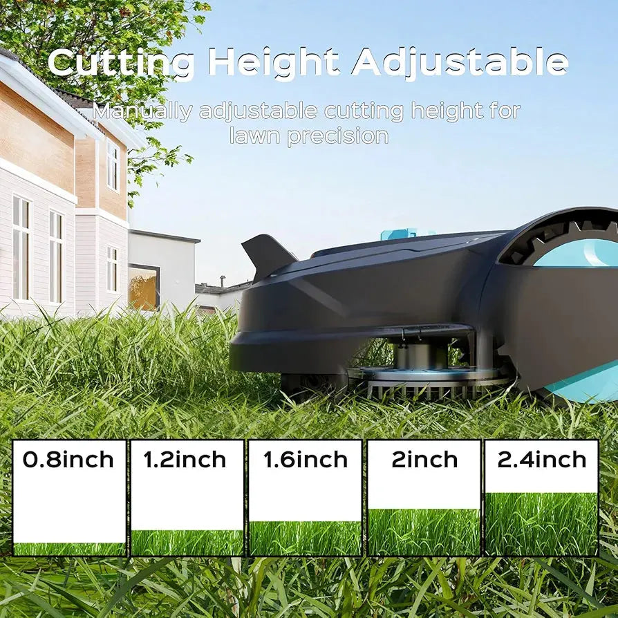 2026 M800Plus GPS+3D Vision Cordless Robot Lawn Mower with Bow-Shaped Path Mowing, APP Control, Robotic Lawnmower with Obstacle Avoidance, Auto-Charging for Lawns up to 8611 sq.ft